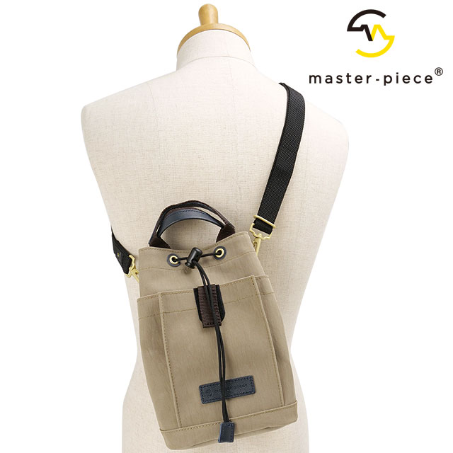 【ポイント10％】マスターピース master-piece ドローストリングショルダー [02356-v2 FW25] link DRAWSTRING SHOULDER メンズ・レディース 鞄 ショルダーバッグ 日本製 BEIGE 正規取扱店