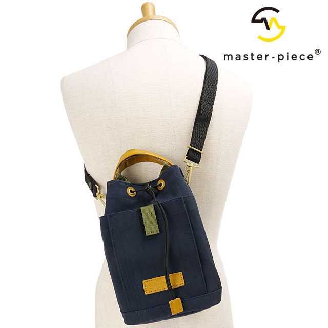 【ポイント10％】マスターピース master-piece ドローストリングショルダー [02356-v2 FW25] link DRAWSTRING SHOULDER メンズ・レディース 鞄 ショルダーバッグ 日本製 NAVY 正規取扱店
