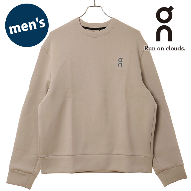 オン On アパレル フォーカステッククルー メンズ [1MF30310603 FW25] Focus Tech Crew M 男性用 トップス クルースウェット プルオーバー トレーナー Desert 正規取扱店