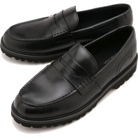 クラークス Clarks バーウィック ローファー [26183727 FW25] Berwick Lo メンズ 靴 シューズ スリッポン 軽量ソール Black-Leather 正規取扱店|CLAR