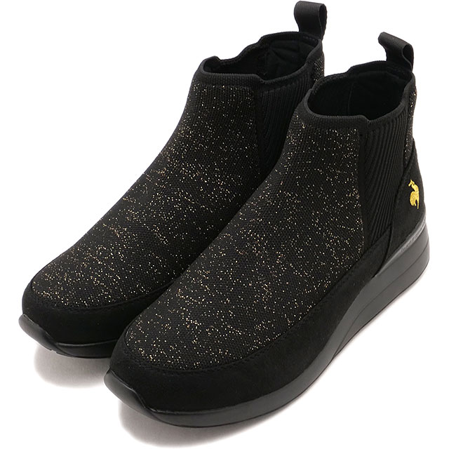 ルコック le coq sportif ブーツ LCS アヌー [LU5FBT92LZ FW25] LCS ANOULD レディース 靴 ウィンターブーツ ショート丈 はっ水 軽量 BKGD ブラック/ゴールド 正規取扱店