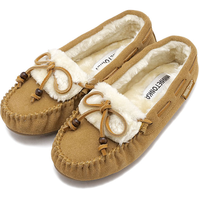 【SALE】ミネトンカ MINNETONKA フラットシューズ キーラ スリッパー [40681 FW25] KYRA SLIPPER レディース 靴 ファーモカシン 日本別注 CINNMON 正規取扱店【ts】