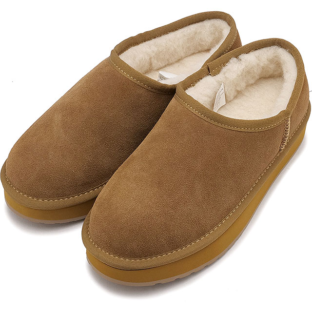 日本限定エミュ オーストラリア EMU Australia ムートンブーツ プラットフォーム ピコ ウール [W13253 FW25] PLATFORM PICO WOOL レディース 靴 厚底 スリッポン ウィンターシューズ エミュー Chestnut 正規取扱店