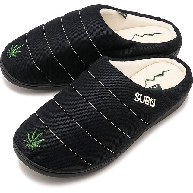 コラボ マナスタッシュ MANASTASH クロッグサンダル スブ ヘンプエンブレム サンダル [792-5993001 FW25] SUBU×MANASTASH HEMP EMB SANDAL メンズ・レディース 靴 冬用 キャンプ アウトドア BLK 正規取扱店