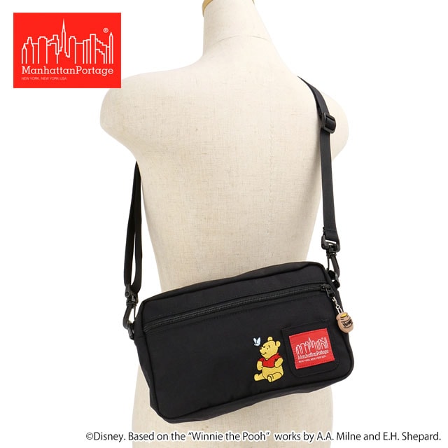 マンハッタンポーテージ Manhattan Portage ジョガーL JPN VER2 くまのプーさん [MP1404L2-500PH25 FW25] JOGGER(L)JPN VER 2 500D CORDURA 25/POOH メンズ・レディース 鞄 ショルダーバッグ ジョガーバッグ ディズニー Black 正規取扱店