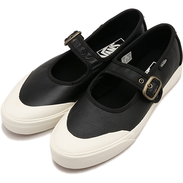 バンズ VANS スニーカー メリージェーン [VN000CRRBZW FW25] Mary Jane レディース 靴 ストラップシューズ ヴァンズ LEATHER-BLACK/WHITE 正規取扱店