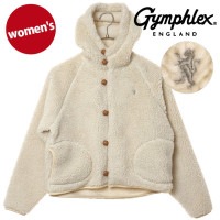 ジムフレックス Gymphlex ボアフーデッド ショートジャケット [#GY-A0725 BOA FW25] BOA HOODED SHORT JACKET レディース アウター 前ボタン OYST