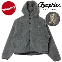 ジムフレックス Gymphlex ボアフーデッド ショートジャケット [#GY-A0725 BOA FW25] BOA HOODED SHORT JACKET レディース アウター 前ボタン DK.H