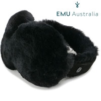 エミュ オーストラリア EMU Australia シープスキン アンガフック イヤーマフ [W9403 FW25] ANGAHOOK EARMUFF レディース ムートン 耳当て エミュー Blac
