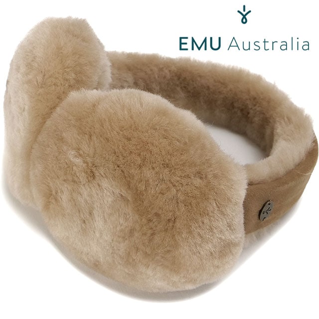 エミュ オーストラリア EMU Australia シープスキン アンガフック イヤーマフ [W9403 FW25] ANGAHOOK EARMUFF レディース ムートン 耳当て エミュー Camel 正規取扱店