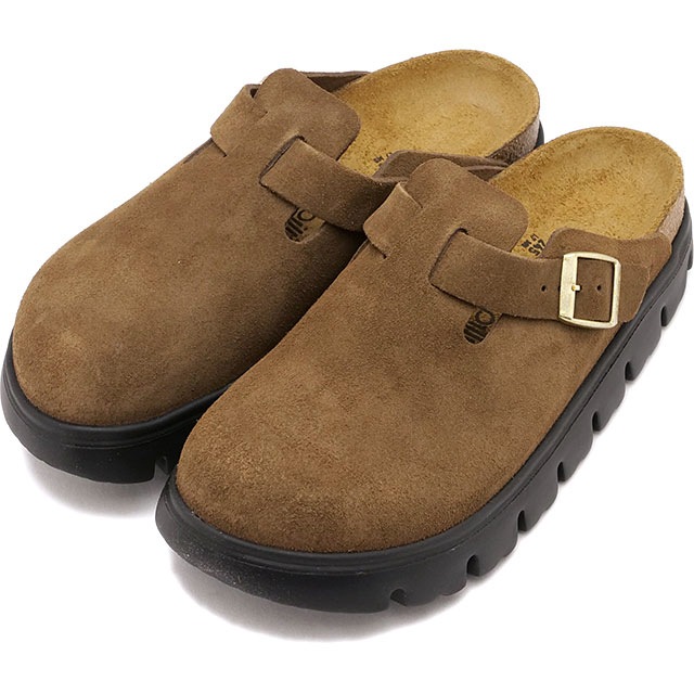 ビルケンシュトック BIRKENSTOCK サンダル レディース ボストン チャンキー [1028402 FW25] BOSTON CHUNKY 靴 ドイツ製 厚底 コンフォートサンダル 健康サンダル DARK-TEA | SUEDE-LEATHER 正規取扱店