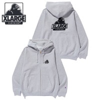 エクストララージ XLARGE メンズ チャンピオン リバースウィーブ ジップアップフーデッド スウェットシャツ [101254012024 FW25] XLARGE×Champion REVERSE