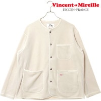 ヴァンソン エ ミレイユ VINCENT ET MIREILLE フリースカーディガン [VM252FL00220-03 FW25] FLEECE CARDIGAN メンズ ライトアウター 前ボタン 