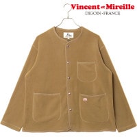 ヴァンソン エ ミレイユ VINCENT ET MIREILLE フリースカーディガン [VM252FL00220-23 FW25] FLEECE CARDIGAN メンズ ライトアウター 前ボタン 