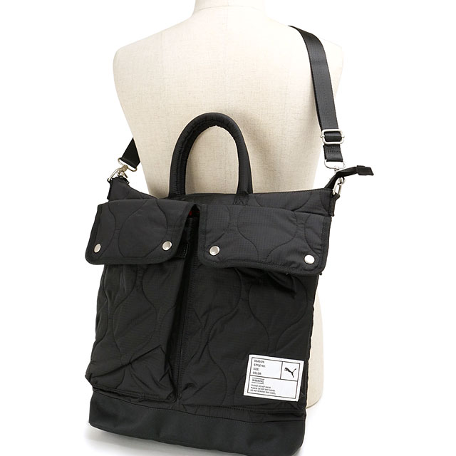 プーマ PUMA ラスティ ミニヘルメットバッグ [J20395 FW25] 19L RUSTY MINI HELMET BAG メンズ・レディース 鞄 ショルダーバッグ メッセンジャーバッグ BLACK 正規取扱店