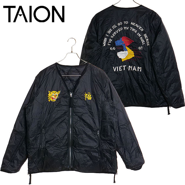 タイオン TAION リバーシブル“VETJAN”ダウンジャケット [TAION-JK03JS FW24] U REVERSIBLE “VETJAN” DOWN JACKET メンズ アウター インナーダウン 2WAY JAPAN SPECIAL BK 正規取扱店