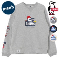 チャムス CHUMS ブービーカーリングクルートップ [CH00-1517 FW25] M Booby Curling Crew Top メンズ トップス トレーナー 長袖スウェットシャツ USAコッ