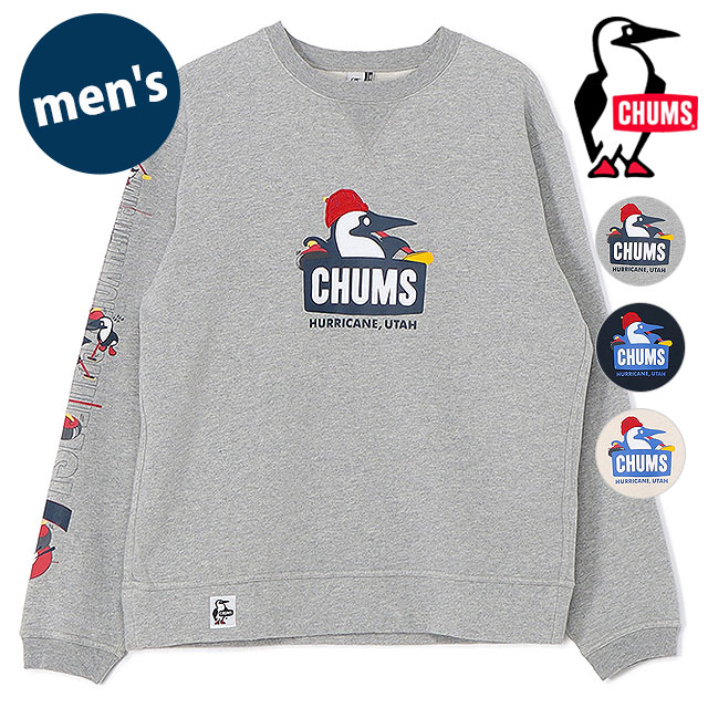 チャムス CHUMS ブービーカーリングクルートップ [CH00-1517 FW25] M Booby Curling Crew Top メンズ トップス トレーナー 長袖スウェットシャツ USAコットン 正規取扱店