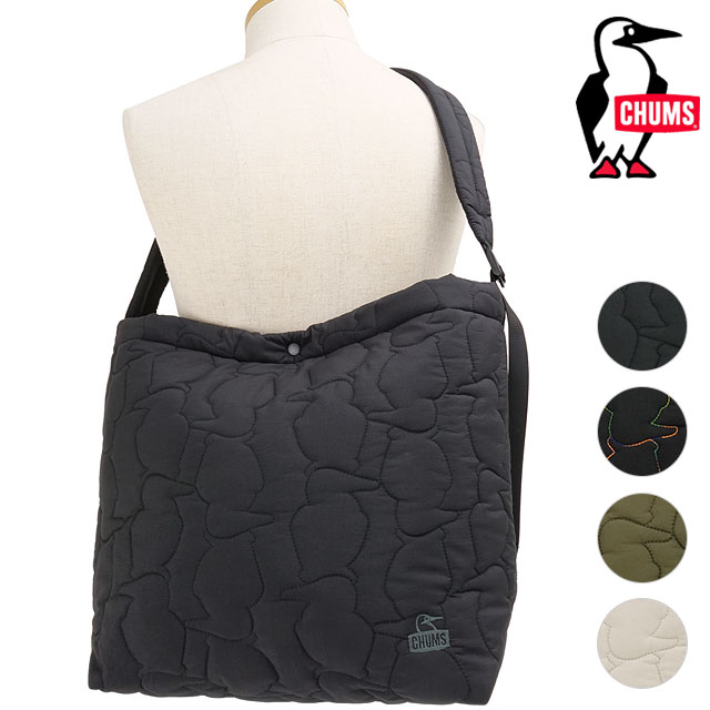 チャムス CHUMS ブービーステッチショルダーバッグ [CH60-4041 FW25] 14L Booby Stitch Shoulder Bag メンズ・レディース 鞄 キルティングバッグ ワンショルダー 正規取扱店