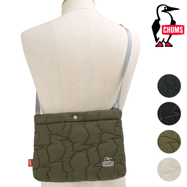 チャムス CHUMS ブービーステッチサコッシュ [CH60-4042 FW25] 2L Booby Stitch Sacoche メンズ・レディース 鞄 キルティングバッグ ショルダーポーチ 【メール便配送】 正規取扱店
