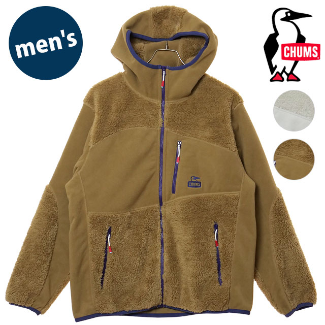【SALE】チャムス CHUMS ボンディングフリースパネルパーカー [CH04-1419 FW25] M Bonding Fleece Panel Parka メンズ フーディー 防風 アウトドア【ts】