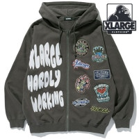 エクストララージ XLARGE フーデッドスウェット [101254012004 FW25] MULTI LOGO ZIP UP HOODED SWEATSHIRT メンズ トップス ジップアップパー