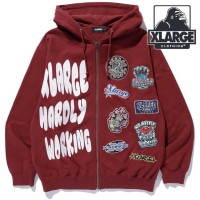エクストララージ XLARGE フーデッドスウェット [101254012004 FW25] MULTI LOGO ZIP UP HOODED SWEATSHIRT メンズ トップス ジップアップパー