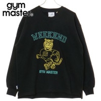 ジムマスター GYM MASTER 10.3oz WEEKEND 刺繍スウェットビッグTee [G621782-05 FW25] メンズ トップス トレーナー 長袖Tシャツ ビッグシルエット ブラック