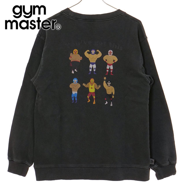 ジムマスター GYM MASTER 9.4oz ピグメントレスラー スウェットシャツ [G633740-04 FW25] メンズ トップス トレーナー 長袖Tシャツ チャコール 正規取扱店
