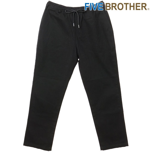 ファイブブラザー FIVE BROTHER ダック イージーパンツ [152590DC FW25] DUCK EASY PANTS メンズ ボトムス ロングパンツ ウエストゴム BLACK 正規取扱店