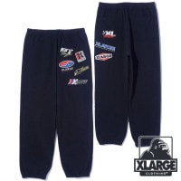 エクストララージ XLARGE スウェットパンツ [101254031004 FW25] MULTI LOGO SWEAT PANTS メンズ ボトムス リブパンツ ブラック 正規取扱店|XLARGE