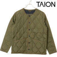 タイオン TAION ミリタリー クルーネックダウンジャケット [TAION-104B2ML-1 FW25] U MILITARY CREW NECK DOWN JKT メンズ・レディース アウター 