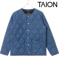 タイオン TAION ミリタリー クルーネックダウンジャケット [TAION-104B2ML-1 FW25] U MILITARY CREW NECK DOWN JKT メンズ・レディース アウター 