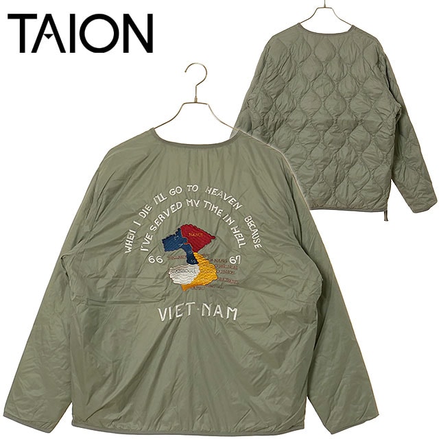 タイオン TAION リバーシブル“VETJAN”ダウンジャケット [TAION-JK03JS FW25] U REVERSIBLE "VETJAN" DOWN JACKET メンズ・レディース アウター インナーダウン 2WAY JAPAN SPECIAL SAGE 正規取扱店