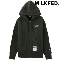 ミルクフェド MILKFED. チャンピオン スウェットジップフーディー [103254012001 FW25] MILKFED. x CHAMPION SWEAT ZIP HOODIE レディース 