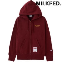 ミルクフェド MILKFED. チャンピオン スウェットジップフーディー [103254012001 FW25] MILKFED. x CHAMPION SWEAT ZIP HOODIE レディース 
