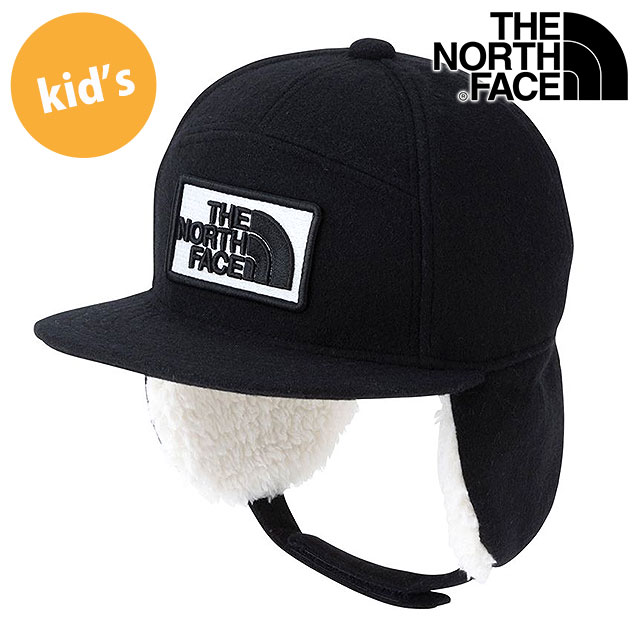 ザ・ノース・フェイス THE NORTH FACE キッズウィンタートラッカーキャップ [NNJ42321-K FW25] Kids' Winter Trucker Cap 男の子・女の子 TNF アウトドア 子供用 帽子 2WAYキャップ 耳当て付き 防寒 ブラック 正規取扱店