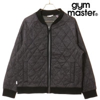 ジムマスター GYM MASTER ジャガードキルトジップJKT [G621774-04 FW25] メンズ アウター ブルゾン キルティングジャケット 中綿 チャコール 正規取扱店|GYM MAST