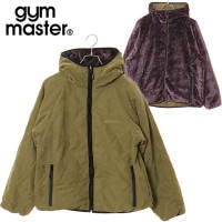 ジムマスター GYM MASTER キルト×ハッピーペイントボアRVフードJKT [G621751-46 FW25] メンズ アウター リバーシブルジャケット ボアフリース カーキ/オウムガイ 正規取