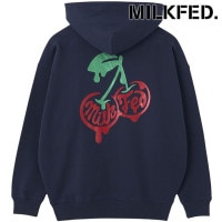ミルクフェド MILKFED. メルティチェリー スウェットフーディー [103254012007 FW25] MELTY CHERRY SWEAT HOODIE レディース トップス プルオーバーパ
