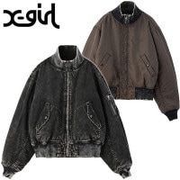 エックスガール X-girl リバーシブル エムエーワンジャケット [105254021002 FW25] FADED REVERSIBLE MA-1 JACKET レディース xgirl アウター 
