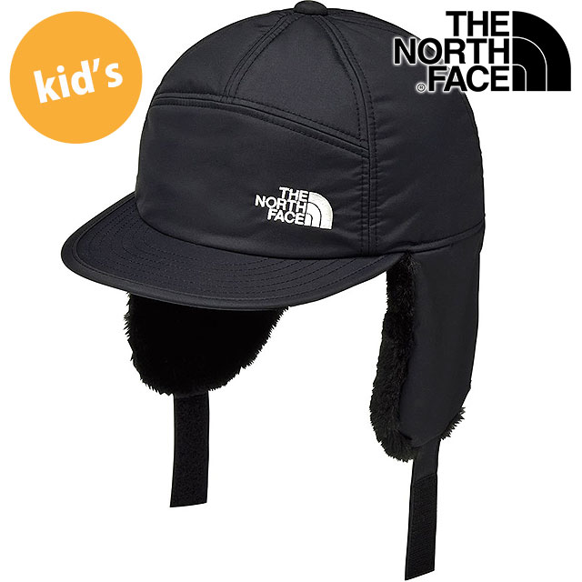 ザ・ノース・フェイス THE NORTH FACE キッズバッドランドキャップ [NNJ42503-K FW25] Kids' Badland Cap 男の子・女の子 TNF アウトドア 子供用 帽子 2WAYキャップ 耳当て付き 防寒 ブラック 正規取扱店