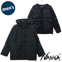 ナンガ NANGA メンズ ヒノック ダウン 3in1 ジャケット [N2530-0B035D FW25] HINOC DOWN 3 IN 1 JACKET アウター 難燃素材 アウトドア ブラック系
