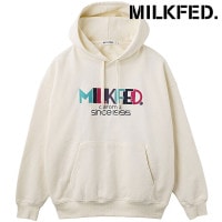 ミルクフェド MILKFED. レトロロゴフェルトパッチ スウェットフーディー [103254012011 FW25] RETRO LOGO FELT PATCH SWEAT HOODIE レディース