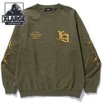 エクストララージ XLARGE クルーネック スウェットシャツ [101254012003 FW25] VARSITY CREWNECK SWEATSHIRT メンズ トップス プルオーバー トレーナ