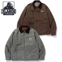 エクストララージ XLARGE リバーシブル ワークジャケット [101254021003 FW25] REVERSIBLE WORK JACKET メンズ アウター 中綿ジャケット ブルゾン 防寒 