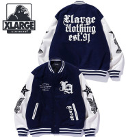 エクストララージ XLARGE バーシティジャケット [101254021004 FW25] VARSITY JACKET メンズ アウター スタジャン ネイビー 正規取扱店|XLARGE（エクストラ