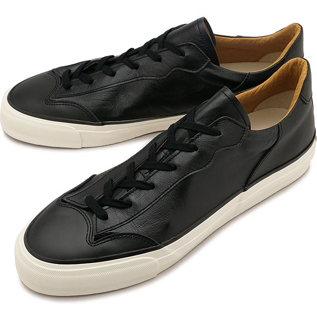 【先着で限定プレゼント！】【返品送料無料】スピングル SPINGLE スニーカー [SP1034-05 FW24] SP-1034 メンズ 日本製 カンガルーレザー カウレザー Black 正規取扱店