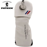 パトリック ゴルフ PATRICK GOLF フェアウェイウッド用ヘッドカバー [241-820 FW24] HEAD COVER FW 200cc対応 番手変換プレート付き WHT ホワイト系 正規