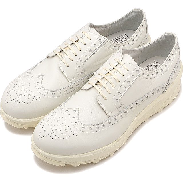 【返品送料無料】ショセ トラベルシューズ TRAVEL SHOES by chausser トラベル シューズ バイ ショセ アクティブ レザースニーカー ウィングチップ [TRA-027 FW24] Active Leather Sneakers Wing tip レディース 靴 日本製 生活防水 ビブラムソール ホワイト WH 正規取扱店